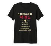 Taekwondo 5 tenets, Martial Arts WT/ITF Premium T-Shirt
