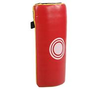 Taekwondo Block Target, Kickboxing Training Equipment, Curved Punching Pad with High - Density Sponge and PU Leather for Hand Foot Guard, Adjustable Strap for Adults and (Red Yellow)