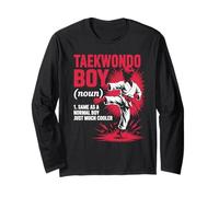 Taekwondo Boy Noun Same As A Normal Boy Just Much Cooler Long Sleeve T-Shirt