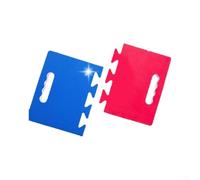 Taekwondo Break Board Set for Demonstrations and Controlled Practice With Uniform Density and Predictable Break Characteristics (Red -Blue)