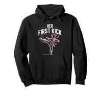 Taekwondo Dad Whose Daughter Most Dangerous Person Room Tkd Pullover Hoodie