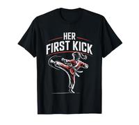 Taekwondo Dad Whose Daughter Most Dangerous Person Room TKD T-Shirt