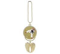 Taekwondo Design Car Hanging Ornament Rear View Mirror Pendant Lucky Presents Hanging Ornament Funny Car Pendant for Office Auto Home Decoration Golden-Style