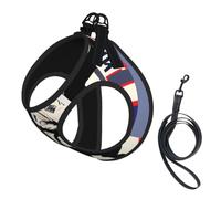 Taekwondo Design Print Reflective No Choke Pet Vest Harness,Adjustable Soft Padded Dog Harness With Easy Control Handle