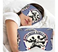 Taekwondo Design Print Sleep Mask,Coverage Eye Mask,Soft Breathable Blindfold for Travel Nap Work