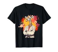 Taekwondo Giraffe Kickboxing Animal Jiu-Jitsu Kung Fu MMA T-Shirt
