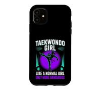 Taekwondo Girl Black Belt Testing Partner Gifts Tae Kwon Do Case for iPhone 11