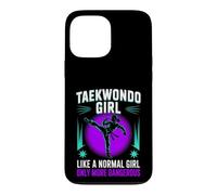 Taekwondo Girl Black Belt Testing Partner Gifts Tae Kwon Do Case for iPhone 13 Pro Max