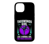 Taekwondo Girl Black Belt Testing Partner Gifts Tae Kwon Do Case for iPhone 14