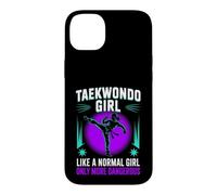 Taekwondo Girl Black Belt Testing Partner Gifts Tae Kwon Do Case for iPhone 14 Plus