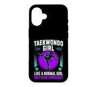 Taekwondo Girl Black Belt Testing Partner Gifts Tae Kwon Do Case for iPhone 16