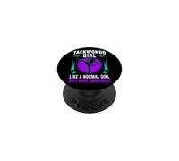 Taekwondo Girl Black Belt Testing Partner Gifts Tae Kwon Do PopSockets Adhesive PopGrip