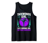 Taekwondo Girl Black Belt Testing Partner Gifts Tae Kwon Do Tank Top