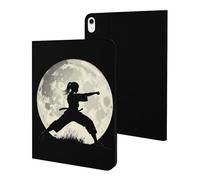 Taekwondo Girl in The Moon Tablet Case Compatible with iPad 10代 (10.9in) Protective Case Cover Tablet Stand Cover