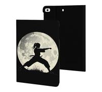 Taekwondo Girl in The Moon Tablet Case Compatible with ipad Mini 1/2/3/4/5 (7.9in) Protective Case Cover Tablet Stand Cover
