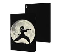 Taekwondo Girl in The Moon Tablet Case Compatible with ipad Pro/2016 ipad Pro (9.7in) Protective Case Cover Tablet Stand Cover