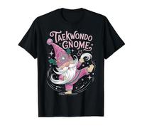 Taekwondo Gnome Christmas Fun Magical Holiday Value Graphic T-Shirt, Men, Black, S