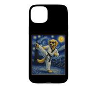 Taekwondo Golden Retriever Art Korean Tae Kwon Do Dog Case for iPhone 15 Plus