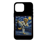 Taekwondo Golden Retriever Art Korean Tae Kwon Do Dog Case for iPhone 16 Pro Max