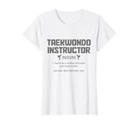 Taekwondo Instructor Definition Funny Martial Arts Fighter T-Shirt, Women, White, X-Small