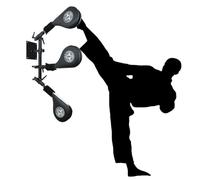 Taekwondo Kick Pad Target, SYNTECSO 3 Pack Kicking Pads with Wall Mounted Bracket Hands-Free Striking Pads for Tae Kwon Do Karate Kickboxing and Martial Arts Training