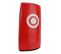 Taekwondo Kick Pads PU Leather Durable Boxing Training Pad, Thickened High Impact Karate Punching Target with EVA Handle for Martial Arts Sparring and Conditioning (Red)