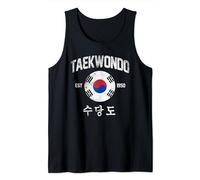 Taekwondo korean flag Martial Arts training Tae Kwon-Do Tank Top