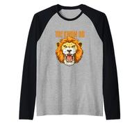 Taekwondo Lion Head Tae Kwon Do Roaring Spirit Raglan Baseball Tee