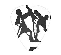 taekwondo martial arts Advanced guitar pick 12 pieces Three thicknesses for bass, electric guitar, acoustic guitar bag