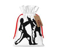 taekwondo martial arts Gift Bag with Handles and tag, Holiday Decoration, for Christmas, Birthday, Wedding - (S)
