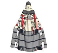 taekwondo martial arts Pattern Halloween Adult Hooded Cloak - Perfect for Halloween, Cosplay, and Theme Parties