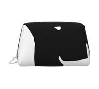 Taekwondo Martial Arts Printed Small Makeup Bag Portable Leather Make up Bag Travel Cosmetic Bags Organizer for Women, Silver Zipper