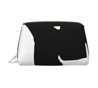 Taekwondo Martial Arts Printed Small Makeup Bag Portable Leather Make up Bag Travel Cosmetic Bags Organizer for Women, Gold Zipper