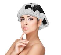Taekwondo Martial Printed Satin Hair Bonnet for Sleeping Double Layer Silk Sleep Cap Hair Wrap Cap for Women Men Black
