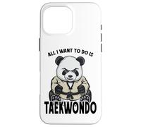 Taekwondo Panda All I Want To Do Is Cute Bear Case for iPhone 16 Pro Max