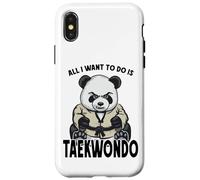 Taekwondo Panda All I Want To Do Is Cute Bear Case for iPhone X/XS