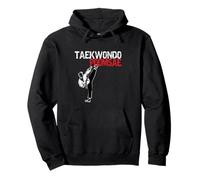 Taekwondo Poomsae Martial Arts Athletes and Black Belt Pullover Hoodie