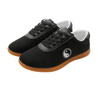 Taekwondo Shoes,Qigong Trainers,Traditional Martial Arts Sneakers,Kung Fu Wing Chun Shoes,Martial Art Traditional Wing Chun Slipper,Breathable,for Taekwondo,Boxing,Karate,Wing Chun Black