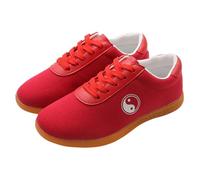 Taekwondo Shoes,Qigong Trainers,Traditional Martial Arts Sneakers,Kung Fu Wing Chun Shoes,Martial Art Traditional Wing Chun Slipper,Breathable,for Taekwondo,Boxing,Karate,Wing Chun Red