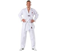 Taekwondo Suit Uniform Gi Kit with Belt by Athletics Gear | Polyester Cotton Blend, Light Weight, Taekwondo Suits for Kids, Men & Women (00/120 cm)