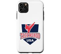 Taekwondo Support the Team Player USA Flag Fighting Case for iPhone 11 Pro Max