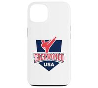 Taekwondo Support the Team Player USA Flag Fighting Case for iPhone 13