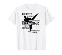 Taekwondo Tenets, Korean Martial Arts Self Defence TKD T-Shirt