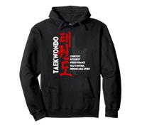 Taekwondo Tenets Shirt - Martial Arts Graphic Tee Pullover Hoodie