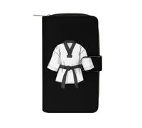 Taekwondo Uniform Women's Wallets Clutch Purse Card Cash Holder Travel Bifold Handbag