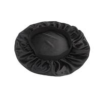 Taelor Boutique Silk Bonnets for Women's, Girls' | Soft Silky Hair Bonnet for Sleeping with Soft Elastic Band |The Weight of Stain Bonnet is Very Light, which Won't Squeeze Your Forehead (Black)