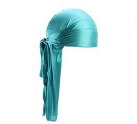 Taelor Boutique Silky Durags | Upgrade Your Style and Comfort with our Soft and Durable Premium Silk Durags | Perfect for 360 Waves, Dreadlocks and Curls | Promotes Hair Growth - Silk Durag (Teal)