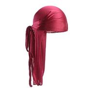 Taelor Boutique Silky Durags | Upgrade Your Style and Comfort with our Soft and Durable Premium Silk Durags | Perfect for 360 Waves, Dreadlocks and Curls | Promotes Hair Growth - Silk Durag (Burgundy)