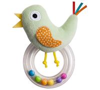 Taf Toys Cheeky Chick Newborn Baby Rattle. Soft Plush Toddler Sensory Ring Rattle With Ribbons. Easy To Grab. Colourful Beads. Suitable for Boys & Girls from Birth