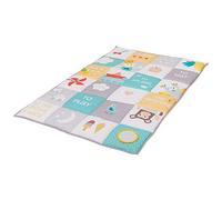 Taf Toys I Love Big Mat. Baby Activity Play Mat. 150 x 100cm. Soft Coloured & Thickly Padded Playmat. Foldable. With Teether, Crinkling parts & Baby-safe Mirror. Suitable for Boys & Girls from Birth